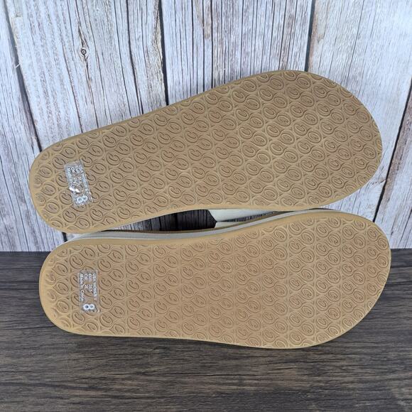 Cobian Seville Slide Mid Wedge Sandals Women's Sz 8 Taupe - Picture 7 of 7